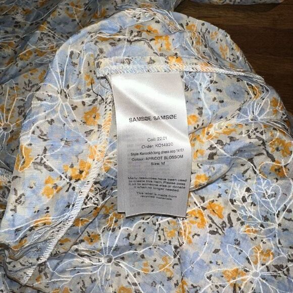 NWT Samsoe Samsoe Karookh Apricot Blossom Dress - Picture 9 of 9